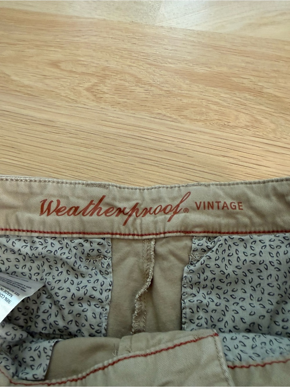 Weatherproof Men's Chino Pants in Light Khaki